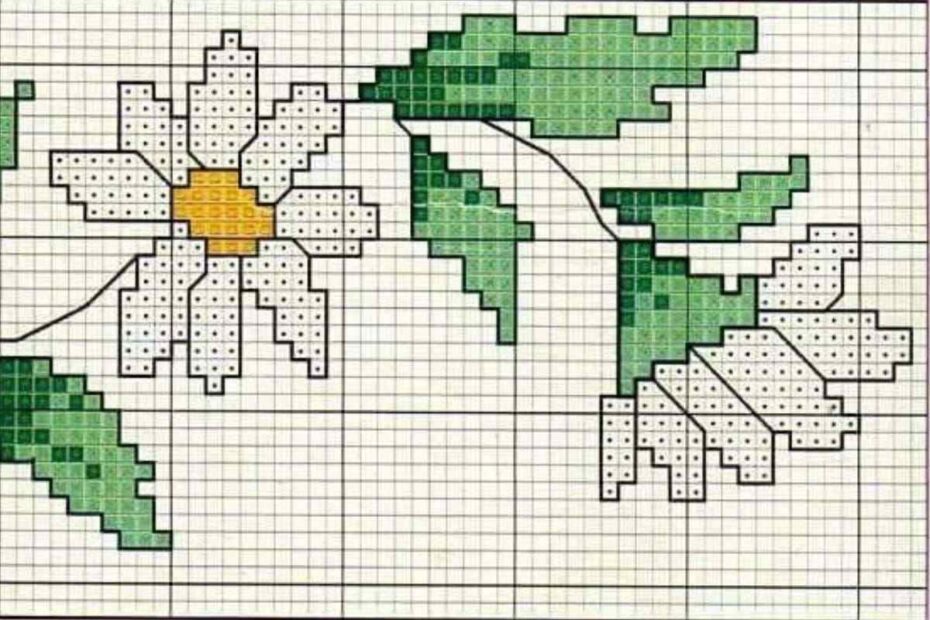 Margaridas em ponto cruz: alguns dos mais lindos gráficos