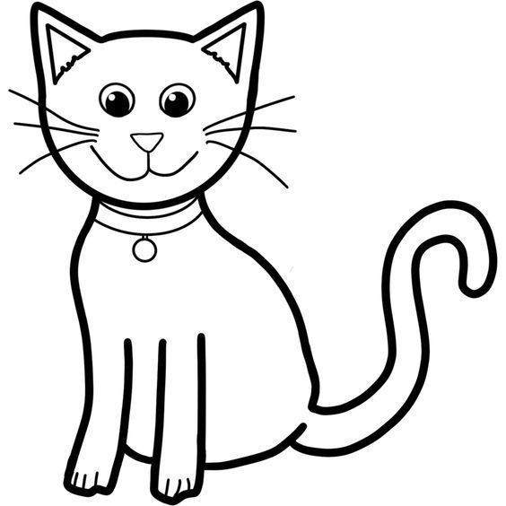 Desenho de Brincando de gato para colorir