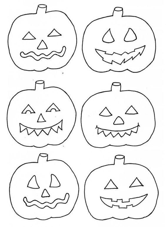 Molde de Abóbora para Imprimir: Ideais para o Halloween