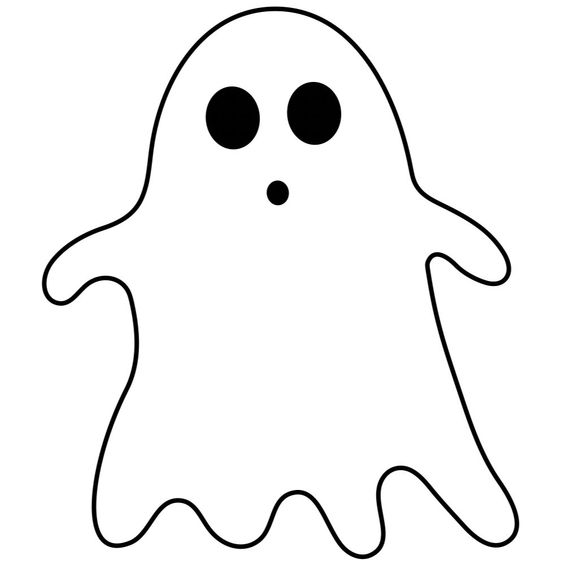 Molde De Fantasma Para O Halloween