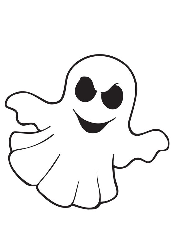 Molde De Fantasma Para O Halloween