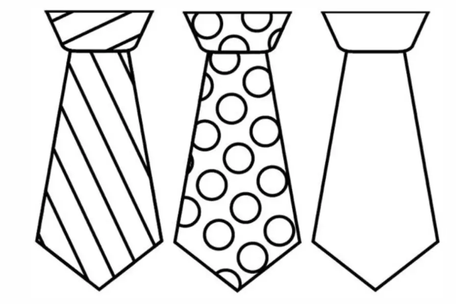 Moldes de gravatas para imprimir