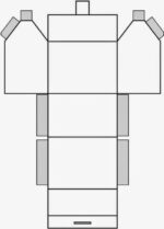 Molde de Casinha Para Imprimir: Como Fazer Casinhas de Papel