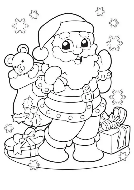 Natal para colorir 1 –  – Desenhos para Colorir