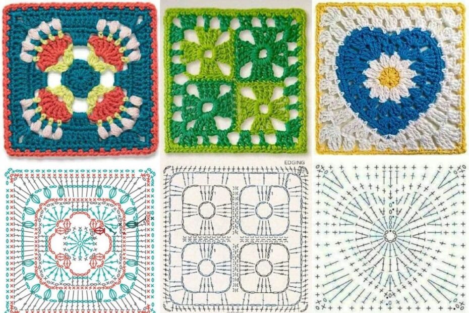 16 Maravilhosos Squares de Crochê: Transforme Fios em Arte