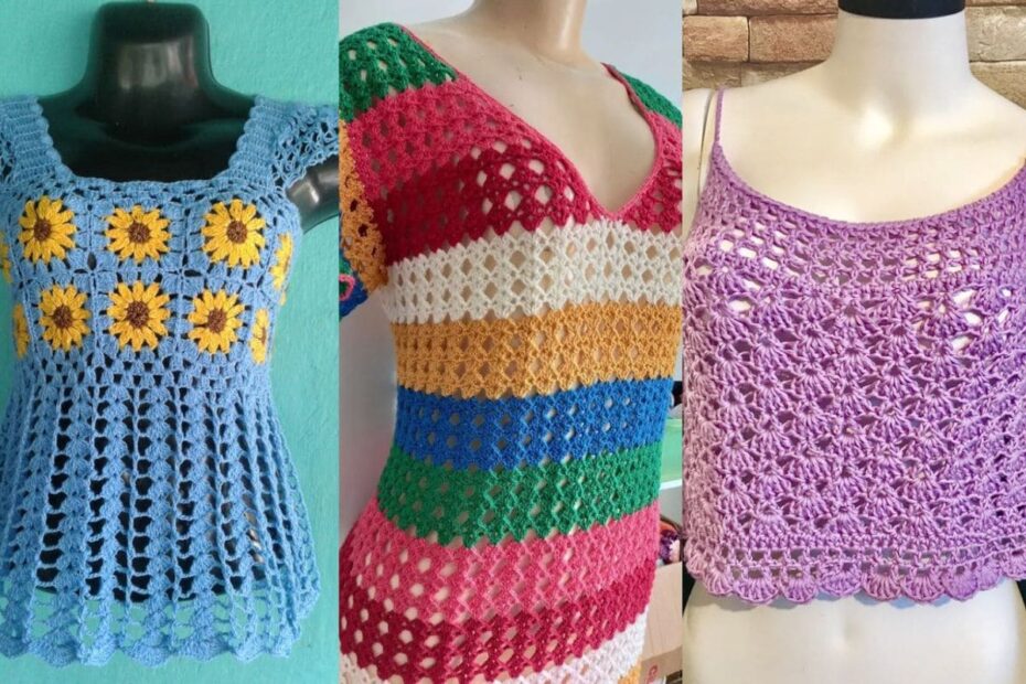 Blusas de Crochê Super Estilosas: Venha Se Inspirar