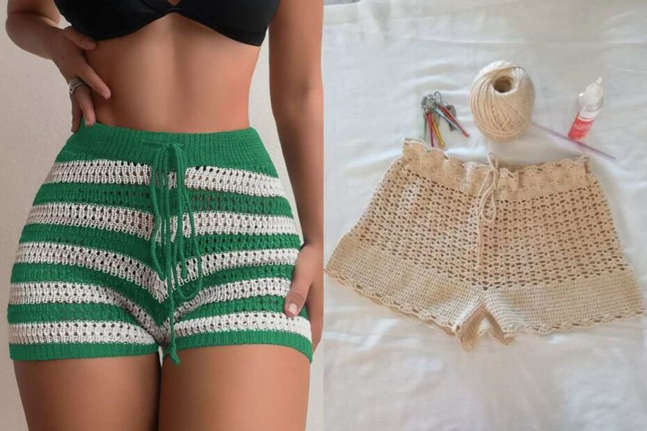 Shorts de Crochê Queridinhos: Tendência Artesanal para o Verão