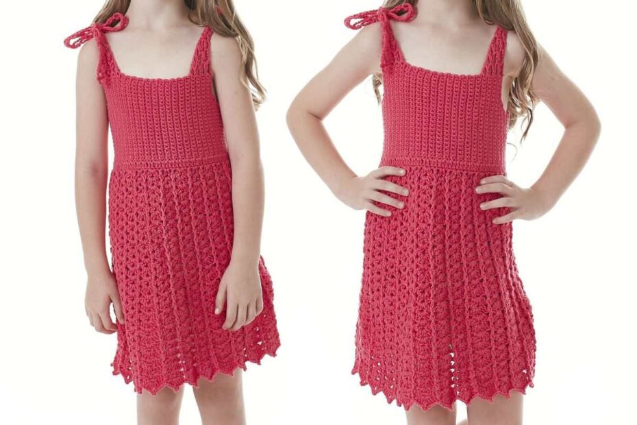 Vestido de Crochê Infantil Barroco com Passo a Passo