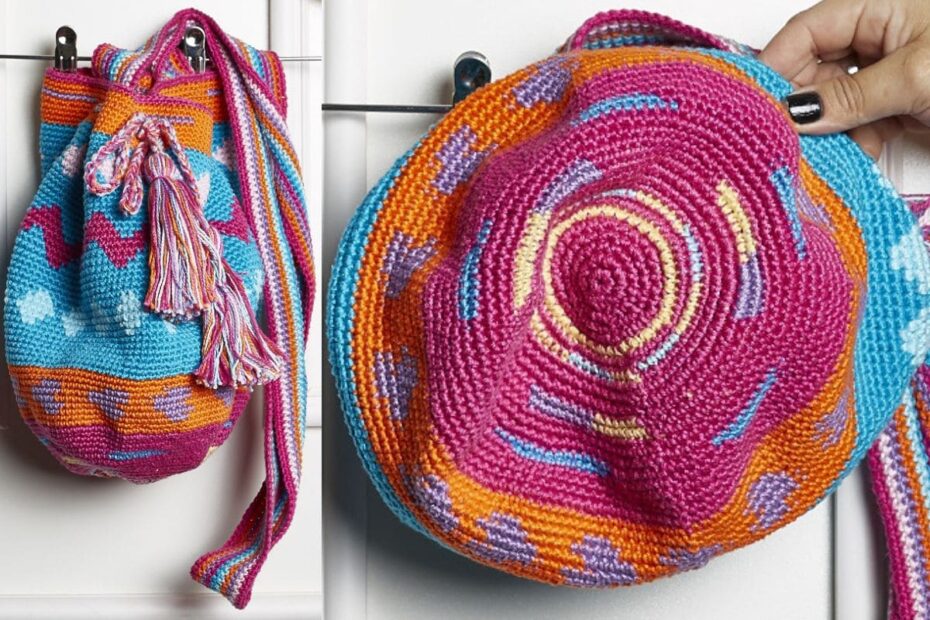 Wayuu Bag Rosa em Crochê: Exclusiva e Cheia de Estilo