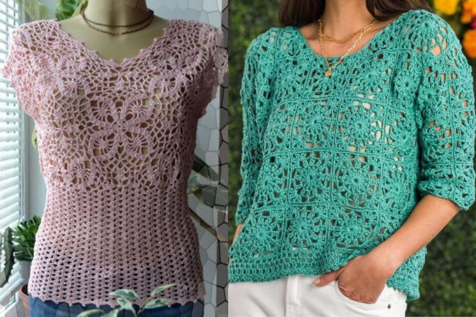 Blusas de Crochê para Iniciantes com Gráficos