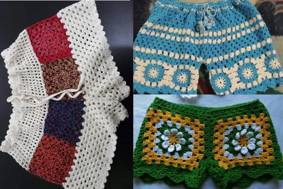 maravilhosos shorts em crochê