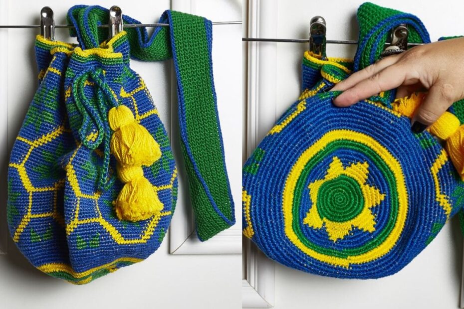 Wayuu Bag Bandeira em Crochê: Uma Peça Surprendente