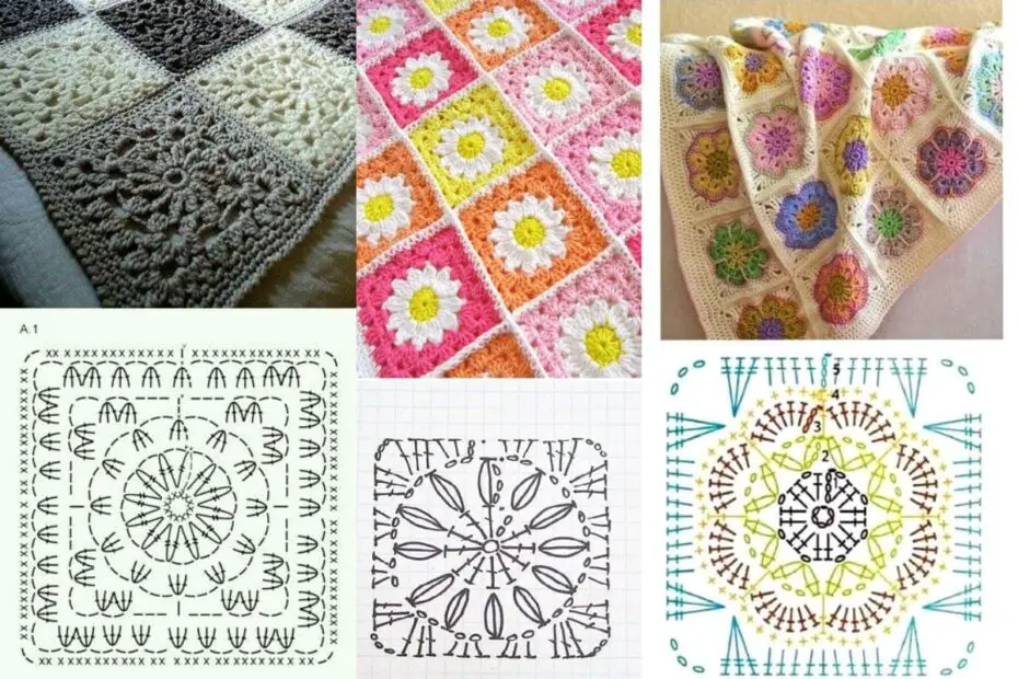 Squares de Crochê para Mantas: Transforme suas Peças em Algo Encantador