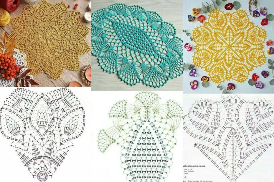 DIY Criativo: Encantadoras Toalhinhas em Crochê para Mesa