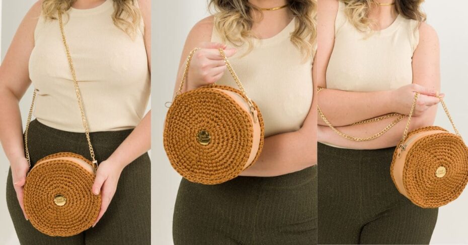 Elegância Metálica: Como Fazer Uma Bolsa De Crochê Cobre