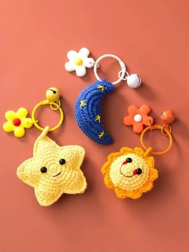 Encante com Chaveiro de Crochê para Lembrancinha