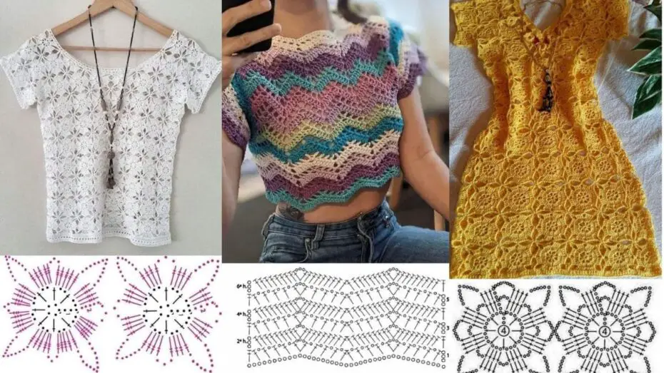 Inspire-se com lindas roupas de crochê feminina