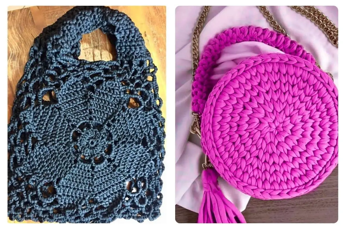 Duas lindas bolsas de crochê